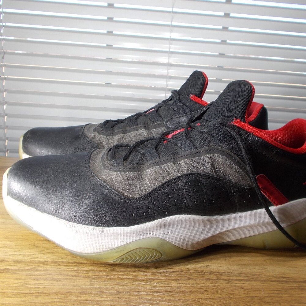 Air Jordan 11 Black/University Red" Men's 11.5 Shoes